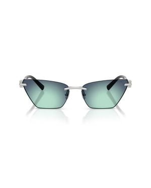 Tiffany & Co. 61Mm Gradient Butterfly Sunglasses - Green