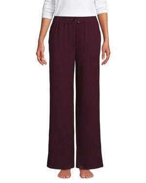 Lands' End Pointelle Sleep Pants - Red