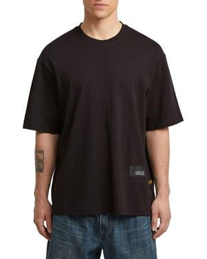 G-Star Badge Boxy Organic Cotton T-Shirt - Black