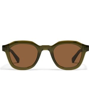 Quay Roll Film 47Mm Small Square Sunglasses - Brown