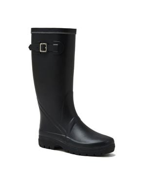 Lands' End Squall Buckle Tall Rain Boots - Black