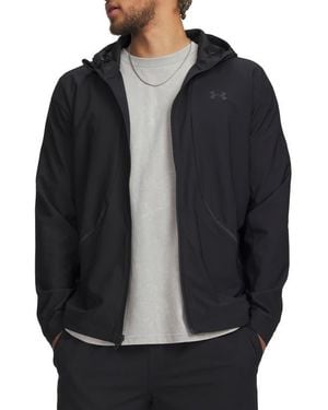 Under Armour Ua Unstoppable Woven Full Zip Hoodie - Black
