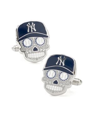 Cufflinks Inc. New York Yankees Sugar Skull Cuff Links - Blue