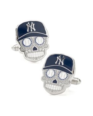 Cufflinks Inc. New York Yankees Sugar Skull Cuff Links - Blue