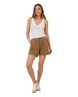 Pact Organic Cotton Monterey Poplin Short - Natural