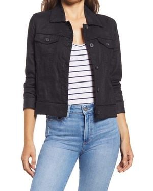 Tommy Bahama Two Palms Linen Raw Edge Jacket - Black