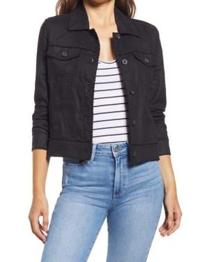 Tommy Bahama Two Palms Linen Raw Edge Jacket - Black