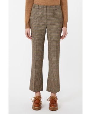Weekend by Maxmara Baco Plaid Pants - Brown