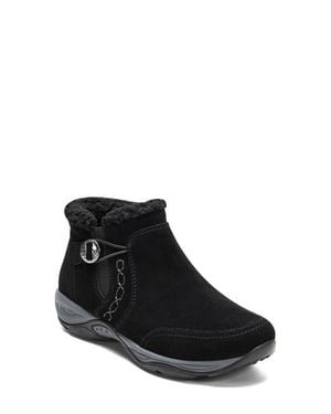 Easy Spirit Erique Water Repellent Faux Shearling Lined Bootie - Black