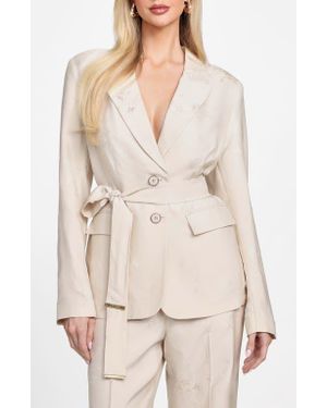 Marciano Whitney Belted Suit Blazer - Natural