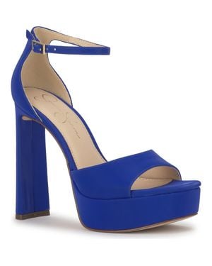 Jessica Simpson Telxia 2 Ankle Strap Platform Sandal - Blue