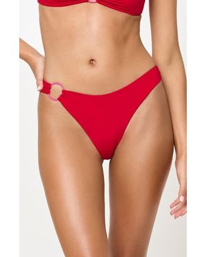 LSPACE Vega Ring Bikini Bottoms - Red