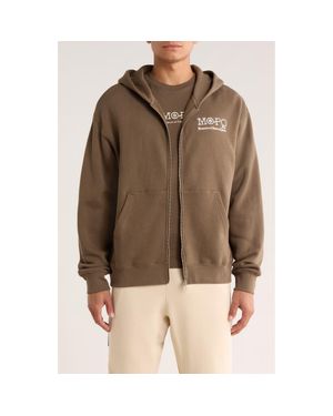 Museum of Peace & Quiet Southwest Cotton Fleece Zip Hoodie - Brown