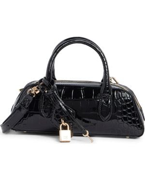Sam Edelman Micro Nori Faux Leather Bowler Satchel - Black