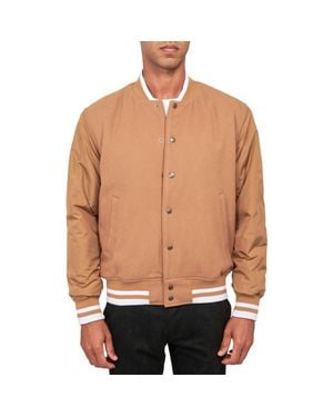 Con.struct Solid Varsity Jacket - Black