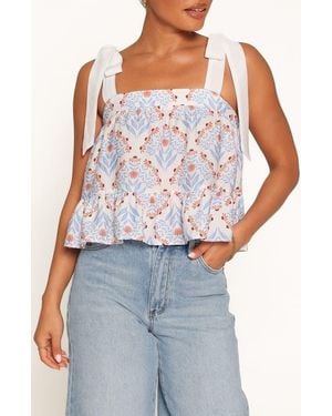 Petal & Pup Aver Flounce Top - Blue