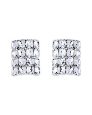 Area Crystal Pavé Earrings - Multicolor