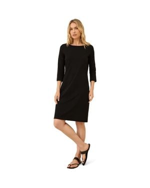 Pact Organic Cotton Softspun Boat Neck Dress - Black