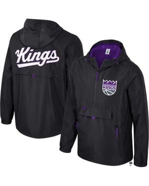 Stadium Essentials Sacramento Kings Compete Quarter-Zip Hoodie Jacket - Blue
