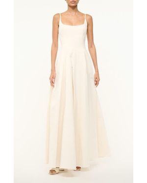 STAUD Joy Cotton Blend Maxi Dress - Natural