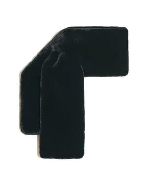 Apparis Kai Pluche Faux Fur Pull-Through Scarf - Black
