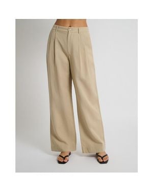 Onia Air Linen Pleated Trouser - Natural