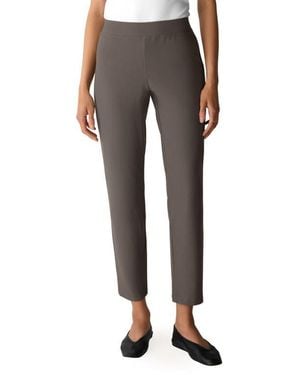 Eileen Fisher Slim Ankle Pants - Gray