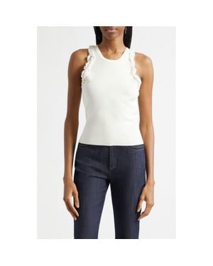 Cinq À Sept Ruffle Tank - Blue
