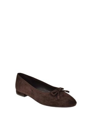 Calvin Klein Cyrie Bow Embellished Ballet Flat - Brown