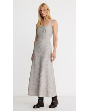 Smythe A-Line Midi Dress - White