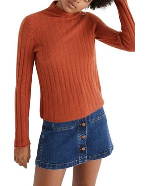 Madewell Evercrest Turtleneck Sweater - Orange