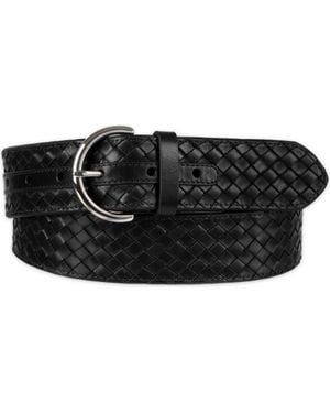Cole Haan Woven Leather Belt - Black