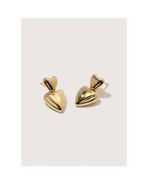 Otiumberg Heart Drop Earrings - White