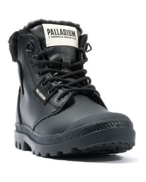 Palladium Pampa Hi Faux Fur Lined Boot - Black