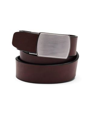 Lands' End Leather Adjustable Slide Belt - Brown