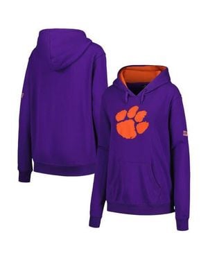 Stadium Athletic Clemson Tigers Big Logo Pullover Hoodie - Blue
