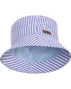 Trespass Childrens/Kids Berwick Striped Bucket Hat - Blue