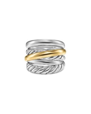David Yurman Crossover Five-Row Ring - White