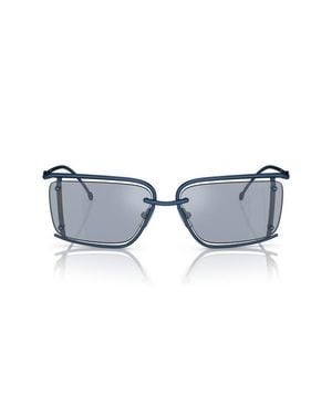 DIESEL 57Mm Rectangular Sunglasses - Blue