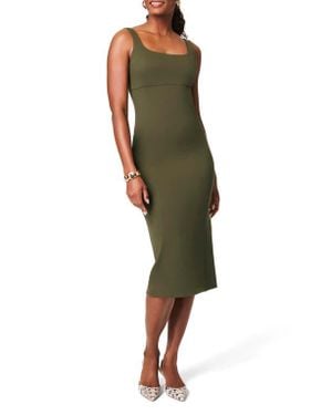 Spanx Spanxshape Ponte Midi Tank Dress - Green