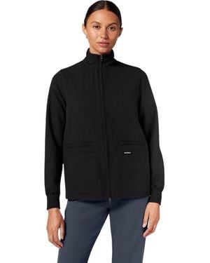 Jaanuu Ceri 6-Pocket Classic Scrub Jacket - Black