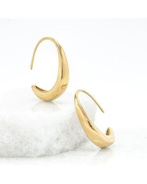 Starfish Project Crescent Moon Thread Drop Earrings - Metallic