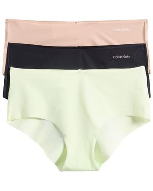 Calvin Klein Invisibles 3-Pack Hipster Briefs - White