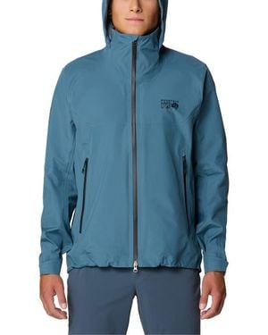 Mountain Hardwear Trailverse Gore-Tex Waterproof Hooded Jacket - Blue