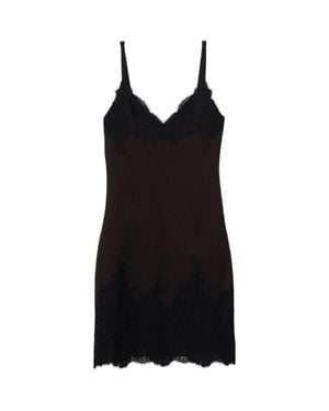 Burberry Wool Lace Dress - Black