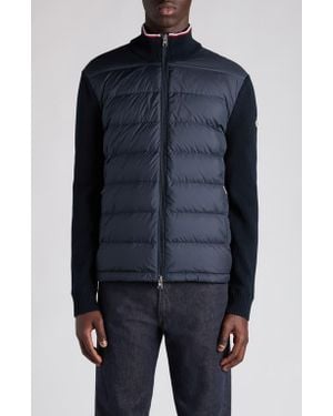 Moncler Padded Zip Cardigan - Blue