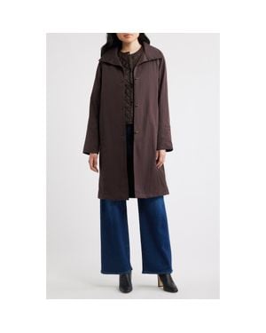 Bernardo Raincoat With Quilted Vest - Blue