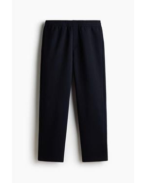 H&M Relaxed-Fit Interlock Sweatpants - Blue