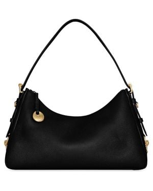 Rebecca Minkoff Large Mia Leather Shoulder Bag - Black