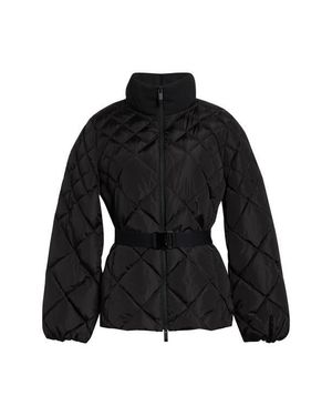 Moncler Balsamine Belted Water Repellent Quilted Down Jacket - Black